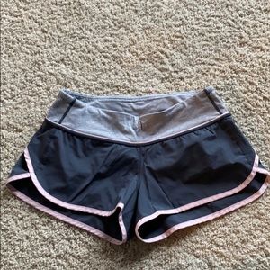 Lululemon shorts, grey and pink size 4